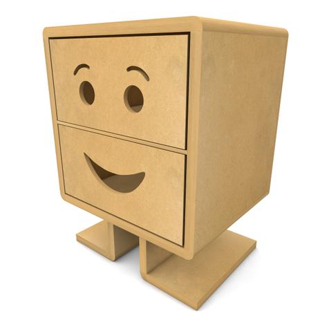 Aparador Criado Mudo Decoração Festa Casa Sorriso 1 Mdf - Decoraê Menor preço em Aparador Criado Mudo Decoração Festa Casa Sorriso 1 Mdf - Decoraê