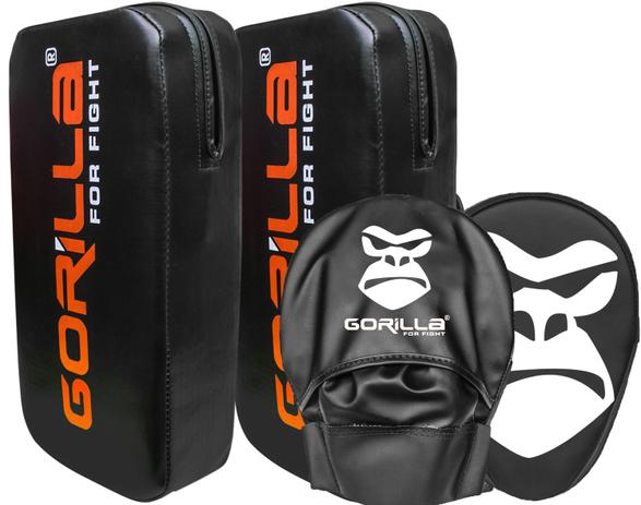 Aparador De Chute + Manopla De Foco Kit Muay Thai - Gorilla Menor preço em Aparador De Chute + Manopla De Foco Kit Muay Thai - Gorilla