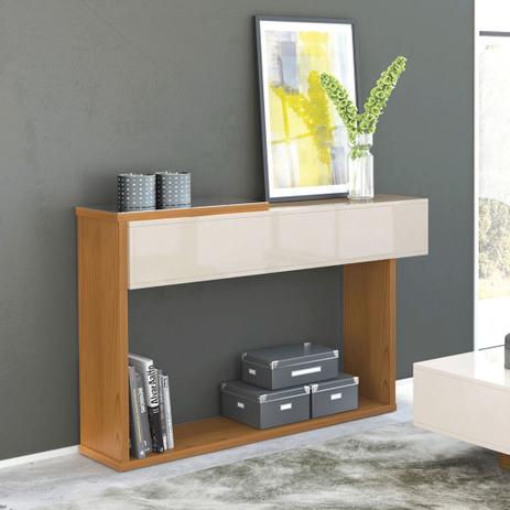 Aparador P/ Sala Milao Designer Moderno Cor OffWhite/Damasco - Lukaliam Menor preço em Aparador P/ Sala Milao Designer Moderno Cor OffWhite/Damasco - Lukaliam
