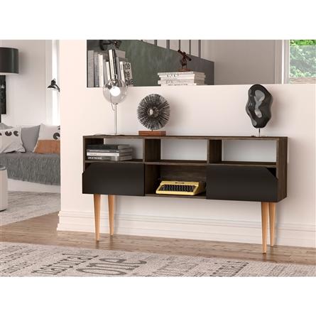 Aparador Para Sala 2 Gavetas 4 Nichos Appunto- Imbuia E Preto é ruim? Aparador Para Sala 2 Gavetas 4 Nichos Appunto- Imbuia E Preto é boa?