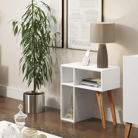 Aparador para Sala 3 Nichos Leaves Be Mobiliário Branco é boa?