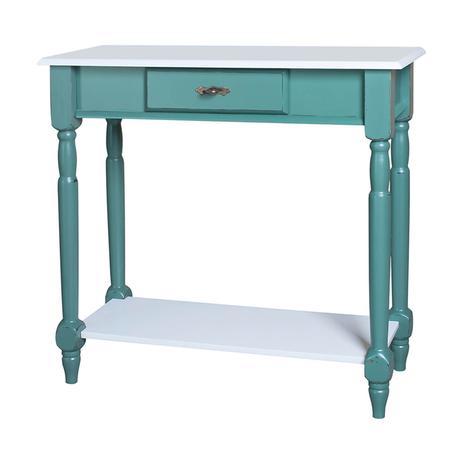 Aparador Pequeno com Pés Torneados Gaveta e Prateleira - Verde Musgo Provençal/Laca Branca - Modema Menor preço em Aparador Pequeno com Pés Torneados Gaveta e Prateleira - Verde Musgo Provençal/Laca Branca - Modema