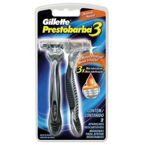 Aparelho barbear gillette prestobarba c/2 prestobarba3 sm unit - Gilete prestobarba Menor preço em Aparelho barbear gillette prestobarba c/2 prestobarba3 sm unit - Gilete prestobarba