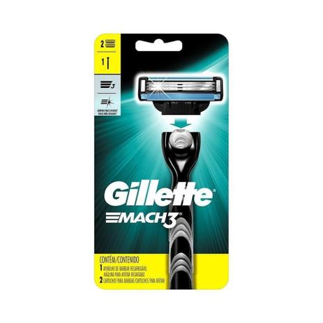 Aparelho De Barbear Gillette Mach3 Regular + Carga - 1 Cartela c/ 1 unidade - Gillette Mach 3 é boa?