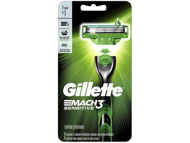 Aparelho de Barbear Gillette - Mach3 Sensitive