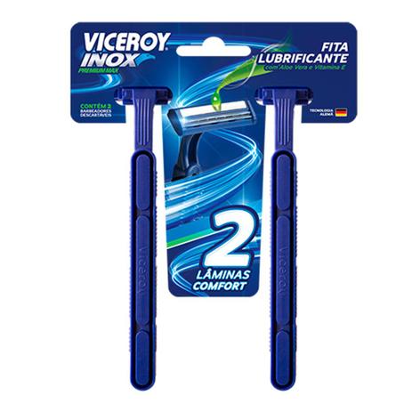 Menor preço em Aparelho De Barbear Viceroy Inox Premium Max Com 2 Unidades