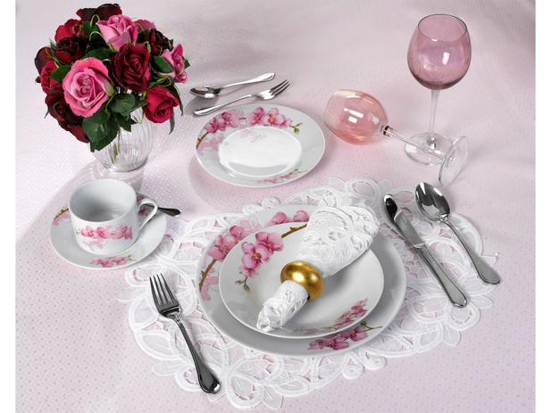 Aparelho de Jantar 20 Peças Casambiente - Porcelana Redondo Colorido APJA001