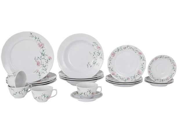 Aparelho de Jantar 20 Peças Schmidt Redondo - Colorido Porcelana Teresa 57890200030038102347