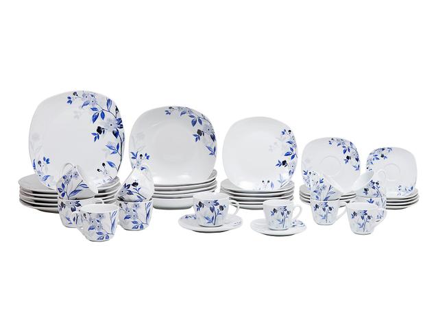 Aparelho de Jantar 42 Peças World Collection - Quadrado Porcelana Bel