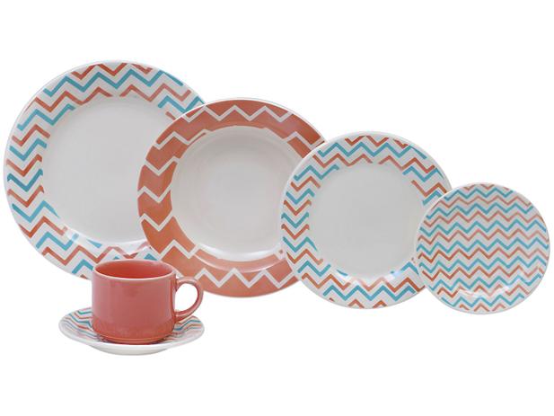 Aparelho de Jantar Chá 30 Peças Biona - Cerâmica Redondo 079768