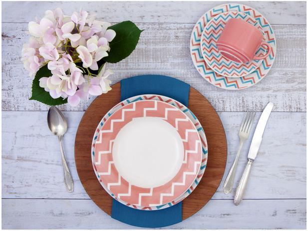 Aparelho de Jantar Chá 30 Peças Biona - Cerâmica Redondo 079768