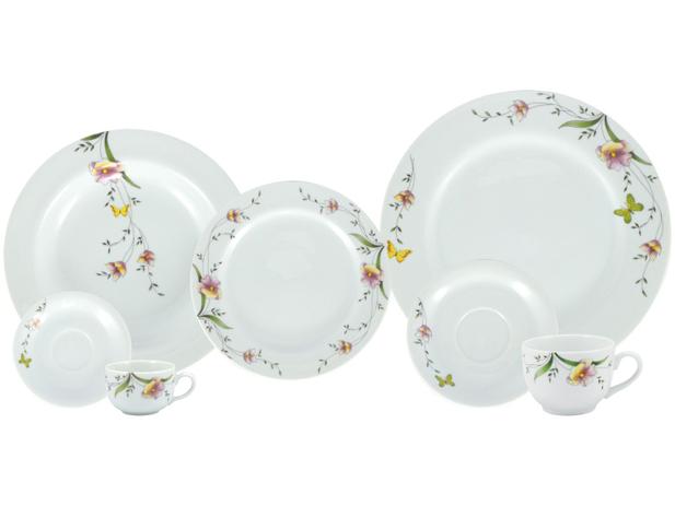 Aparelho de Jantar, Chá e Café Porcelana Schmidt 42 peças - Dec