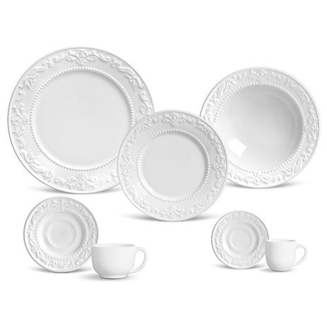 Aparelho de Jantar Completo Porto Brasil - Acanthus (42 Peças) Menor preço em Aparelho de Jantar Completo Porto Brasil - Acanthus (42 Peças)