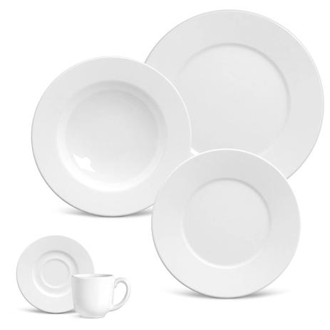 Aparelho de jantar monaco branco 20 pcs porto brasil Menor preço em Aparelho de jantar monaco branco 20 pcs porto brasil