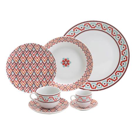 Aparelho De Jantar Wolff Super White Budapest 42 Peças Porcelana Menor preço em Aparelho De Jantar Wolff Super White Budapest 42 Peças Porcelana