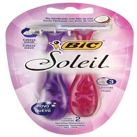 Aparelho depilatório bic c/2 soleil rosa/roxo - Sem marca é boa?