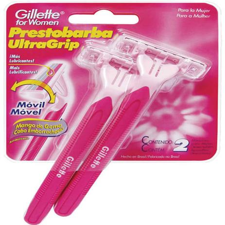 Aparelho depilatório gillette prestobarba c/2 ultragrip móvel feminino - Sem marca Menor preço em Aparelho depilatório gillette prestobarba c/2 ultragrip móvel feminino - Sem marca