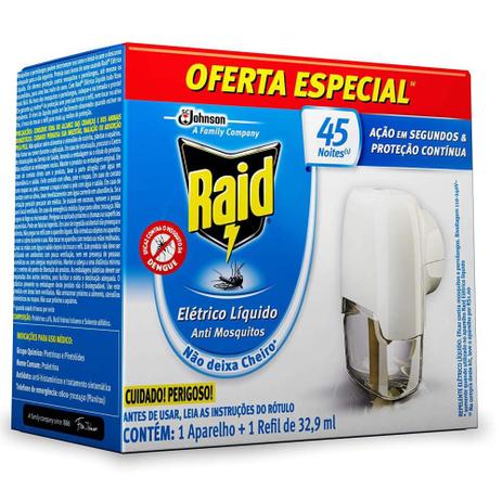 Aparelho elétrico e refil anti mosquitos raid é boa?