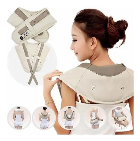 Aparelho Massageador Elétrico Corporal Costas Cervical Lombar Ombros Pescoço Vibração Relaxante Menor preço em Aparelho Massageador Elétrico Corporal Costas Cervical Lombar Ombros Pescoço Vibração Relaxante