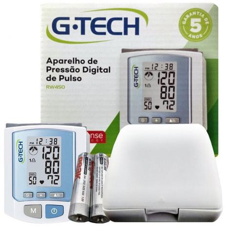 Aparelho Medidor de Pressão Arterial Digital Automático De Pulso G tech Rw 450 - GTECH é boa?