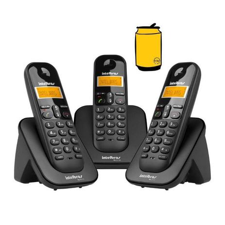 Aparelho Telefone Fixo 2 ramais TS 3113 Intelbras com bina Menor preço em Aparelho Telefone Fixo 2 ramais TS 3113 Intelbras com bina