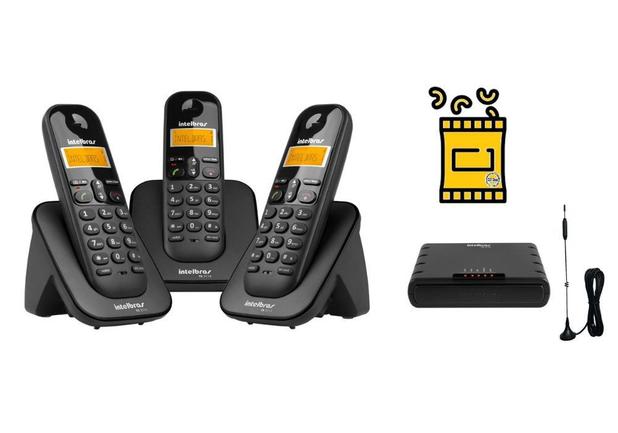 Aparelho Telefone Fixo com 2 Ramal TS 3113 bina intelbras Menor preço em Aparelho Telefone Fixo com 2 Ramal TS 3113 bina intelbras