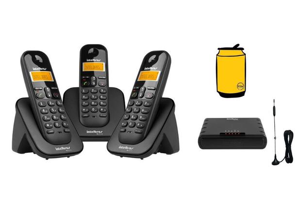 Aparelho Telefone Fixo com 2 Ramal TS 3113 linha celular - Intelbras Menor preço em Aparelho Telefone Fixo com 2 Ramal TS 3113 linha celular - Intelbras