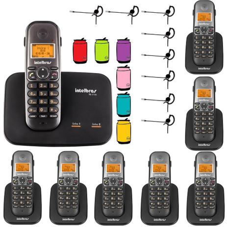 Aparelho Telefone Fixo sem fio 2 Linhas 7 Ramal Bina Headset - Intelbras Menor preço em Aparelho Telefone Fixo sem fio 2 Linhas 7 Ramal Bina Headset - Intelbras