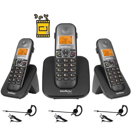 Aparelho Telefone Fixo sem fio 2 Ramal Bina e Fone Intelbras Menor preço em Aparelho Telefone Fixo sem fio 2 Ramal Bina e Fone Intelbras