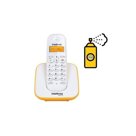 Aparelho Telefone Fixo sem fio digital Com Bina Cor Amarelo - Intelbras Menor preço em Aparelho Telefone Fixo sem fio digital Com Bina Cor Amarelo - Intelbras