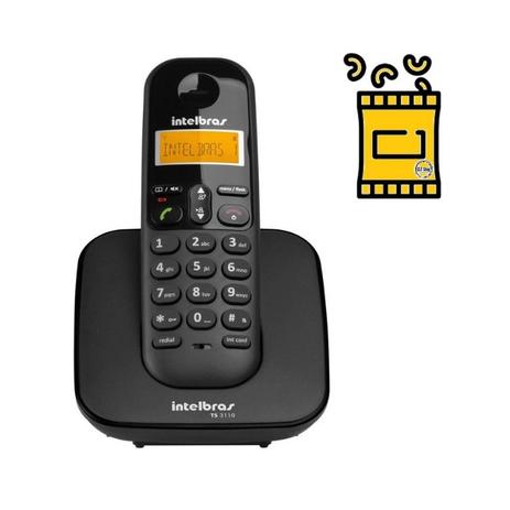 Aparelho Telefone fixo sem fio digital Preto Bina Intelbras Menor preço em Aparelho Telefone fixo sem fio digital Preto Bina Intelbras