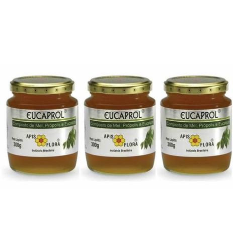 Apis Flora Mel C/ Própolis Eucalipto 300g (Kit C/03) Menor preço em Apis Flora Mel C/ Própolis Eucalipto 300g (Kit C/03)