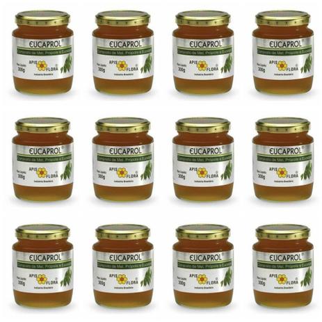 Apis Flora Mel C/ Própolis Eucalipto 300g (Kit C/12) Menor preço em Apis Flora Mel C/ Própolis Eucalipto 300g (Kit C/12)