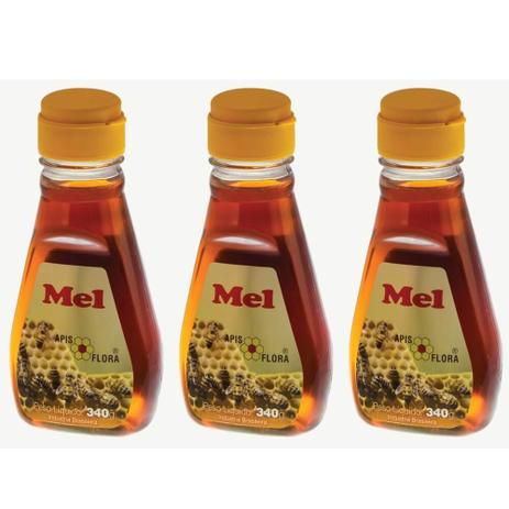 Apis Flora Mel Puro Bisnaga 340g (Kit C/03) Menor preço em Apis Flora Mel Puro Bisnaga 340g (Kit C/03)