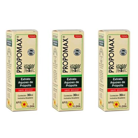 Apis Flora Propomax Própolis Líquido S/ Álcool 30ml (Kit C/03) Menor preço em Apis Flora Propomax Própolis Líquido S/ Álcool 30ml (Kit C/03)