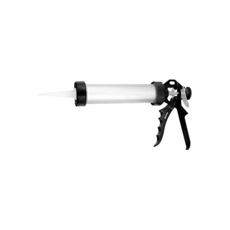 Aplicador de Silicone Fechado 310ml Cromado E Preto - Sparta Menor preço em Aplicador de Silicone Fechado 310ml Cromado E Preto - Sparta