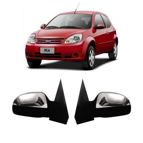 Menor preço em Aplique Cromado Ford Ka 2008 A 2011 Capa Retrovisor Par - Shekparts