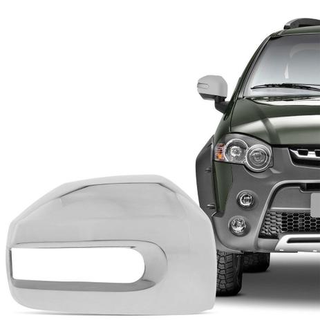Aplique Cromado para Retrovisor Fiat Palio Weekend Strada Idea Adventure Locker 2008 em diante Lado Direito - Shekparts Menor preço em Aplique Cromado para Retrovisor Fiat Palio Weekend Strada Idea Adventure Locker 2008 em diante Lado Direito - Shekparts