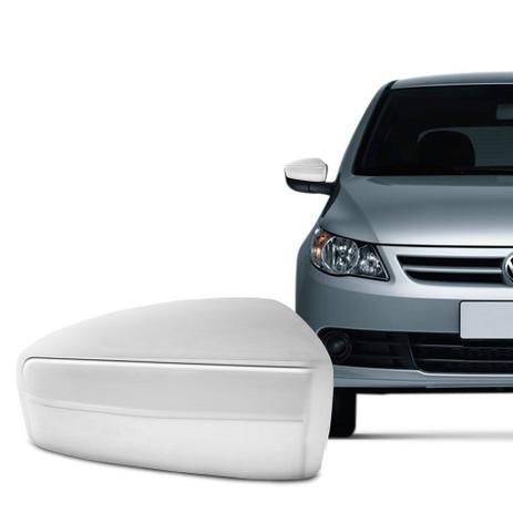Aplique Cromado para Retrovisor Gol G4 Voyage Saveiro 2012 em diante Lado Direito - Shekparts Menor preço em Aplique Cromado para Retrovisor Gol G4 Voyage Saveiro 2012 em diante Lado Direito - Shekparts