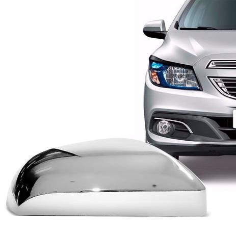 Aplique Cromado para Retrovisor Onix Prisma 2013 em diante Lado Esquerdo - Shekparts Menor preço em Aplique Cromado para Retrovisor Onix Prisma 2013 em diante Lado Esquerdo - Shekparts