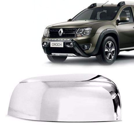 Aplique Cromado para Retrovisor Renault Duster Oroch 2015 em diante Lado Direito - Shekparts Menor preço em Aplique Cromado para Retrovisor Renault Duster Oroch 2015 em diante Lado Direito - Shekparts