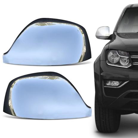Menor preço em Aplique Cromado Retrovisor Amarok 2010 a 2019 Sem Furo Fácil Aplicação Encaixe Perfeito Dupla Face - Shekparts