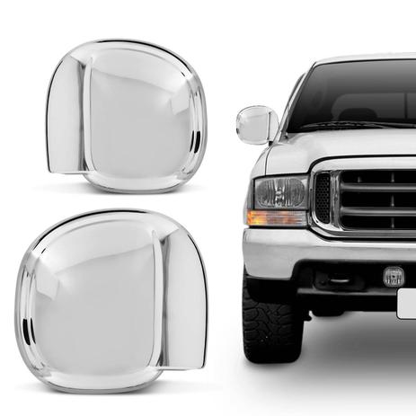 Aplique Cromado Retrovisor Ford F250 F350 1999 a 2012 sem Pisca Encaixe Sob Medida Fácil Aplicação - Shekparts Menor preço em Aplique Cromado Retrovisor Ford F250 F350 1999 a 2012 sem Pisca Encaixe Sob Medida Fácil Aplicação - Shekparts