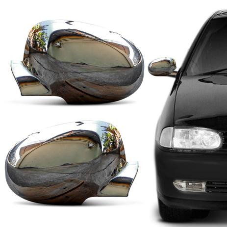 Aplique Cromado Retrovisor Gol Parati Saveiro G2 1996 a 2002 Encaixe Perfeito Dupla Face - Serauto Menor preço em Aplique Cromado Retrovisor Gol Parati Saveiro G2 1996 a 2002 Encaixe Perfeito Dupla Face - Serauto