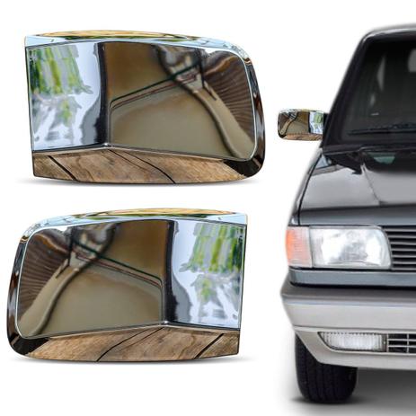 Aplique Cromado Retrovisor Gol Parati Saveiro Voyage G1 Quadrado Encaixe Perfeito Dupla Face - Serauto Menor preço em Aplique Cromado Retrovisor Gol Parati Saveiro Voyage G1 Quadrado Encaixe Perfeito Dupla Face - Serauto