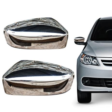 Aplique Cromado Retrovisor Gol Voyage Saveiro G5 2009 a 2013 Encaixe Perfeito Dupla Face - Serauto Menor preço em Aplique Cromado Retrovisor Gol Voyage Saveiro G5 2009 a 2013 Encaixe Perfeito Dupla Face - Serauto