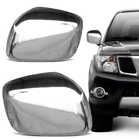 Menor preço em Aplique Cromado Retrovisor Nissan Frontier 2008 a 2018 Encaixe Perfeito Fácil Aplicação Dupla Face - Shekparts