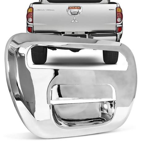 Aplique de Maçaneta Traseira Mitsubishi L200 Triton 2008 a 2019 Cromado - Shekparts Menor preço em Aplique de Maçaneta Traseira Mitsubishi L200 Triton 2008 a 2019 Cromado - Shekparts