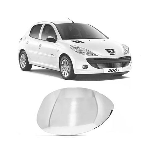 Aplique Espelho Retrovisor Cromado Peugeot 206 Citroen Picasso C3 Lado Esquerdo - Shekparts Menor preço em Aplique Espelho Retrovisor Cromado Peugeot 206 Citroen Picasso C3 Lado Esquerdo - Shekparts