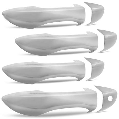 Aplique Maçaneta Cromada ShekParts Corolla 15 4P Menor preço em Aplique Maçaneta Cromada ShekParts Corolla 15 4P